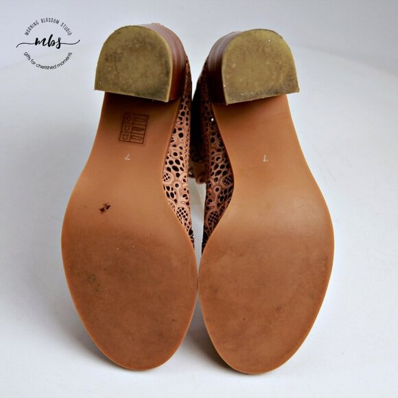 Jeffrey Campbell Cors Cut Out Zip Up Open Toe Heeled Sandals Tan Women Size 7 - Picture 13 of 15